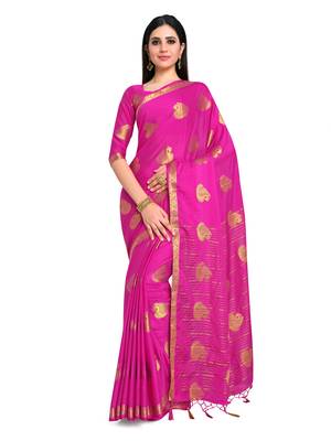 Women's Mysore Silk Crepe Saree with Blouse Piece 1