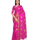 Women's Mysore Silk Crepe Saree with Blouse Piece
