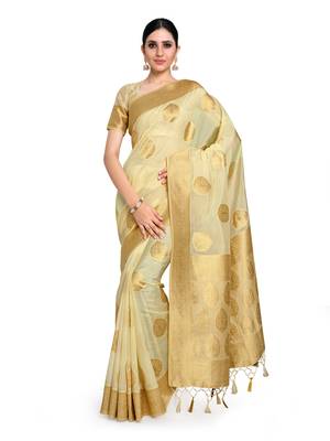 Women's Kanjivaram Art Silk Saree with Blouse Piece 1