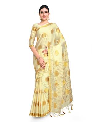 Women's Mysore Silk Crepe Saree with Blouse Piece 1