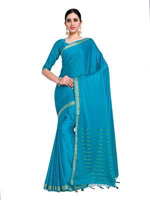 Women's Mysore Silk Crepe Saree with Blouse Piece 1