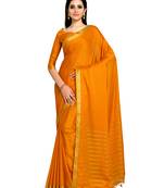 Women's Mysore Silk Crepe Saree with Blouse Piece