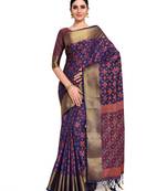Women's Patola Art Silk Saree with Blouse Piece