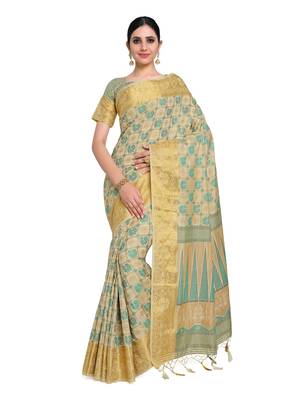 Women's Patola Art Silk Saree with Blouse Piece 1