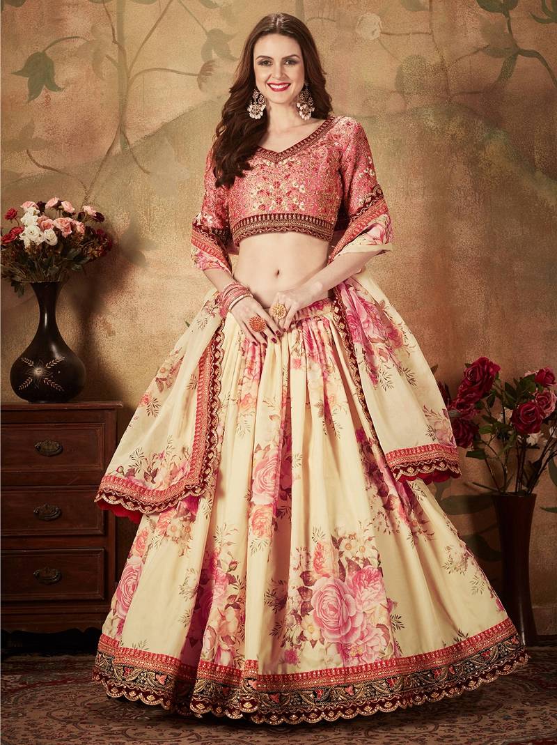 buy organza lehenga online