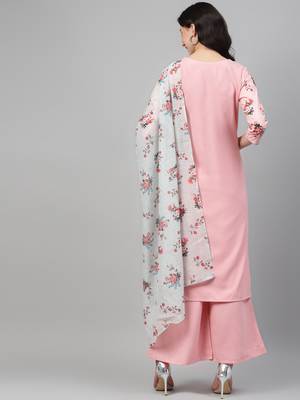 Pink printed rayon kurtas-and-kurtis 3