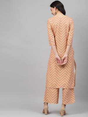 Mustard printed rayon kurtas-and-kurtis 3