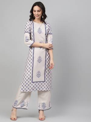 White printed rayon kurtas-and-kurtis 1