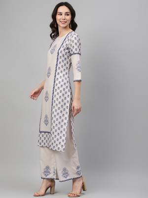 White printed rayon kurtas-and-kurtis 2