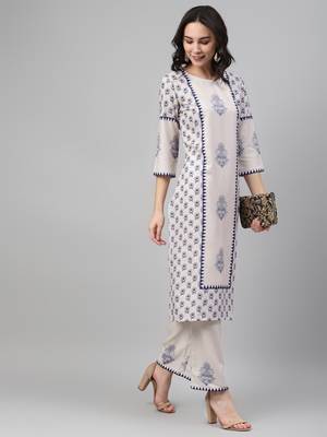 White printed rayon kurtas-and-kurtis 5