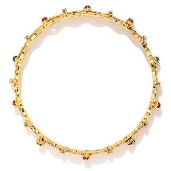 Sukkhi Adorable Gold Plated Goddess Bangle Set of 2 for Women 2