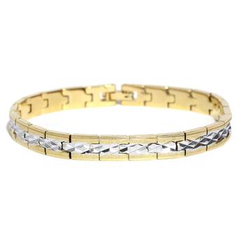 Sukkhi Delightly Gold and Rhodium Plated Bracelet For Men 1