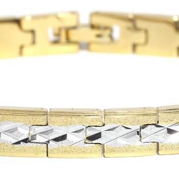 Sukkhi Delightly Gold and Rhodium Plated Bracelet For Men 4