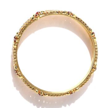 Sukkhi Stylish Gold Plated AD Stone Bangle Set of 4 for Women 3