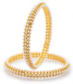 Sukkhi Equisite Gold Plated Pearl Bangle Set of 2 for Women