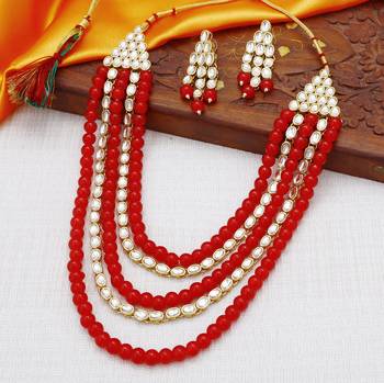 Sukkhi Astonish Gold Plated Kundan Long Haram Necklace Set for Women 2