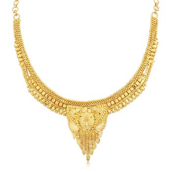 Sukkhi Exotic 24 Carat Gold plated Choker Necklace Set for Women 2