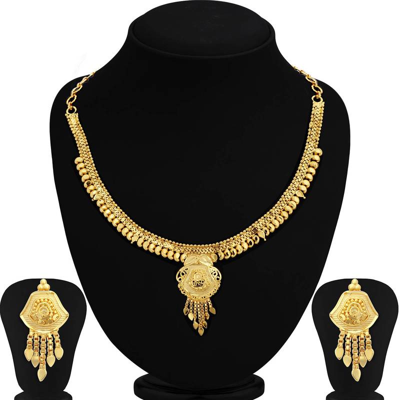 Sukkhi Marvellous 24 Carat Gold Plated Necklace Set for Women