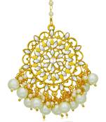 Sukkhi Glorious Pearl Gold Plated Kundan Maangtikka for Women