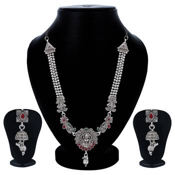 Sukkhi Alluring Oxidised Goddess Laxmi Necklace Set for Women 5