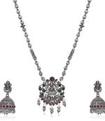 Sukkhi Stunning Oxidised Long Haram Necklace Set for Women