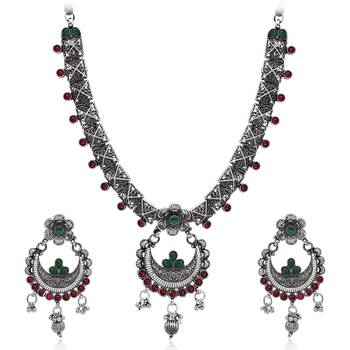 Sukkhi Ravishing Oxidised Choker Necklace Set for Women 1