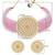 Sukkhi Gorgeous Gold Plated Pink Pearl Choker Necklace Set for Women