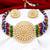 Sukkhi Pretty Gold Plated Multi-Color Pearl Choker Necklace Set for Women