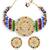 Sukkhi Designer Gold Plated Multi-Color Pearl Choker Necklace Set for Women