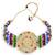 Sukkhi Designer Gold Plated Multi-Color Pearl Choker Necklace Set for Women