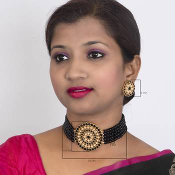 Sukkhi Elegant Gold Plated Green & White Pearl Choker Necklace Set for Women 4