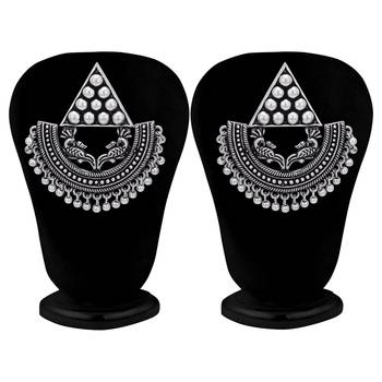 Sukkhi Gleaming Oxidised Peacock Chandbali Earring for Women 4