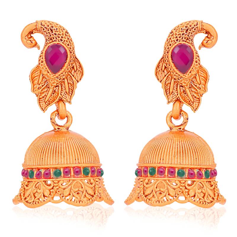 Sukkhi Adorable Gold Plated Temple Jewellery Goddess Long Haram Necklace Set for Women