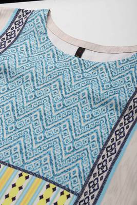 Navy-blue printed rayon kurtas-and-kurtis 5