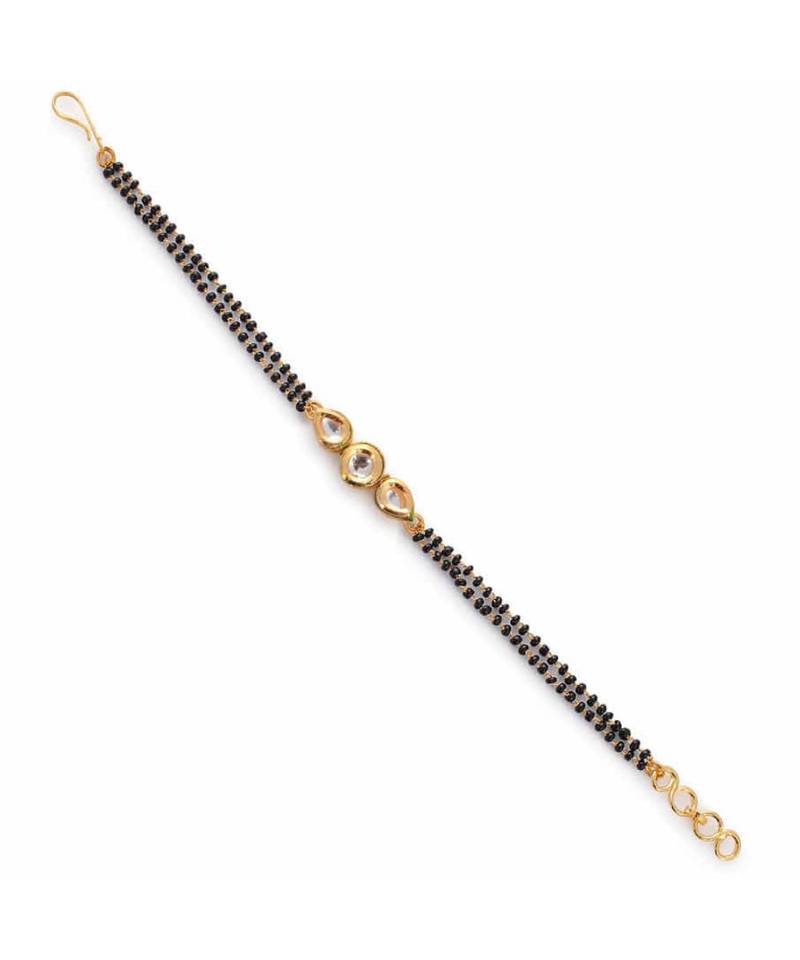Hand Kundan Mangalsutra Bracelet
