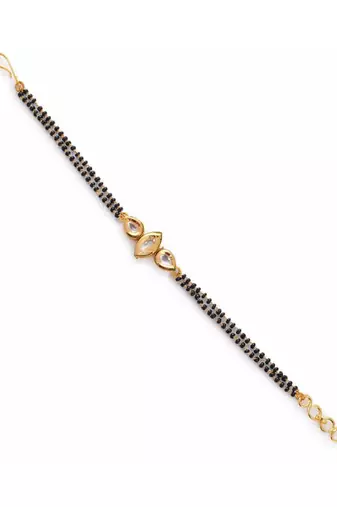Hand Kundan Mangalsutra Bracelet