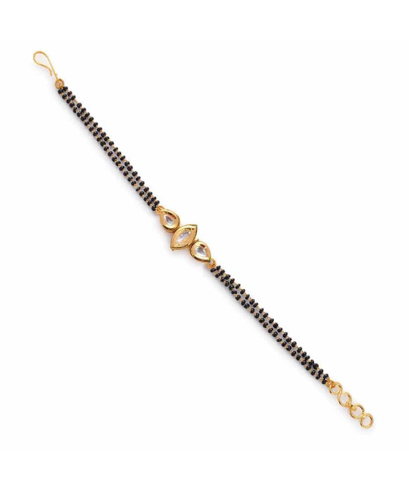 Hand Kundan Mangalsutra Bracelet
