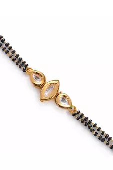 Hand Kundan Mangalsutra Bracelet