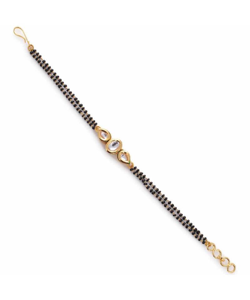 Hand Kundan Mangalsutra Bracelet