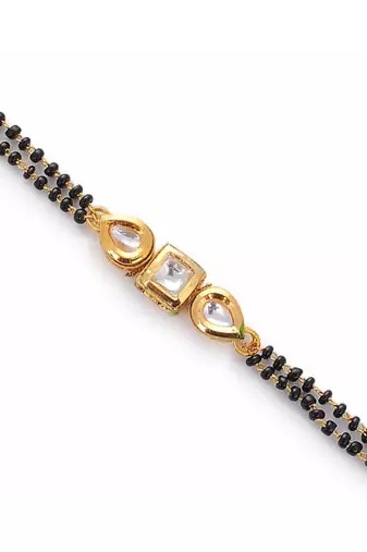 Hand Kundan Mangalsutra Bracelet