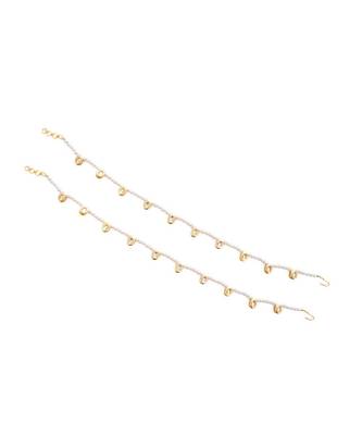 Pearl and Kundan Anklets (set of 2) 1