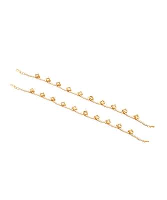 Pearl and Kundan Anklets (set of 2) 1