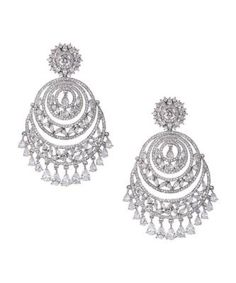 Zirconia Earrings (metallic) 1