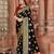 Black woven banarasi saree with blouse