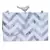 Anekaant Balk Grey & White Wood & Resin Chevron Printed Box Clutch