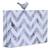 Anekaant Balk Grey & White Wood & Resin Chevron Printed Box Clutch