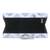 Anekaant Balk Grey & White Wood & Resin Chevron Printed Box Clutch