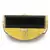 Anekaant Gala Yellow & Gold Wood & Resin Printed Box Clutch