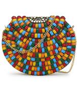 Anekaant Jewel Gold & Multi Metal Mosiac Box Clutch