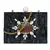 Anekaant Marble Black & Multi Wooden & Resin Marble Box Clutch